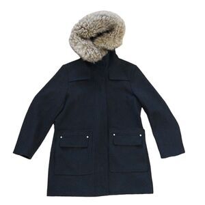 Nine West pea coat black size large jacket